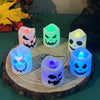 6Pcs Halloween Led Ghost Pumpkin Candle Light Glowing Lamp Halloween Party Home Bar Decoration Haunted House Horror Props